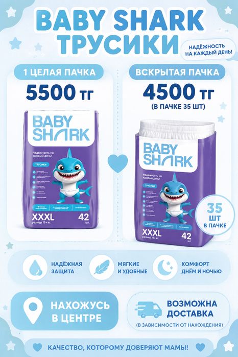 Продам трусики BABYSHARK XXXL
