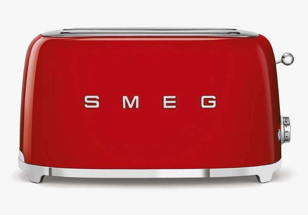 Prajitor de paine Smeg TSF03RDEU, 2000 W, 4 felii, rosu