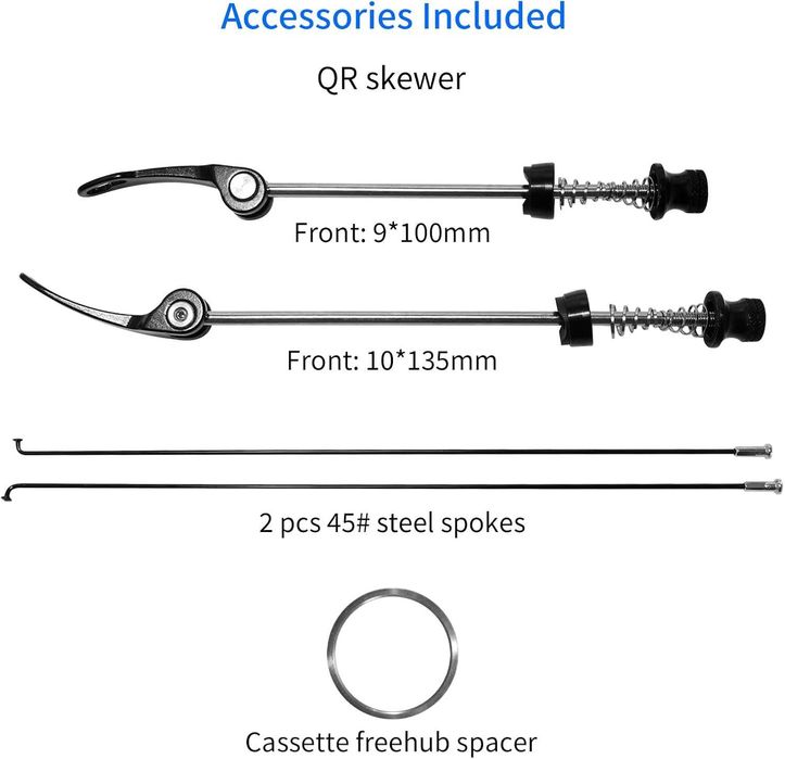Комплект колела за планински велосипед ZTZ 29", ултралеки 32H