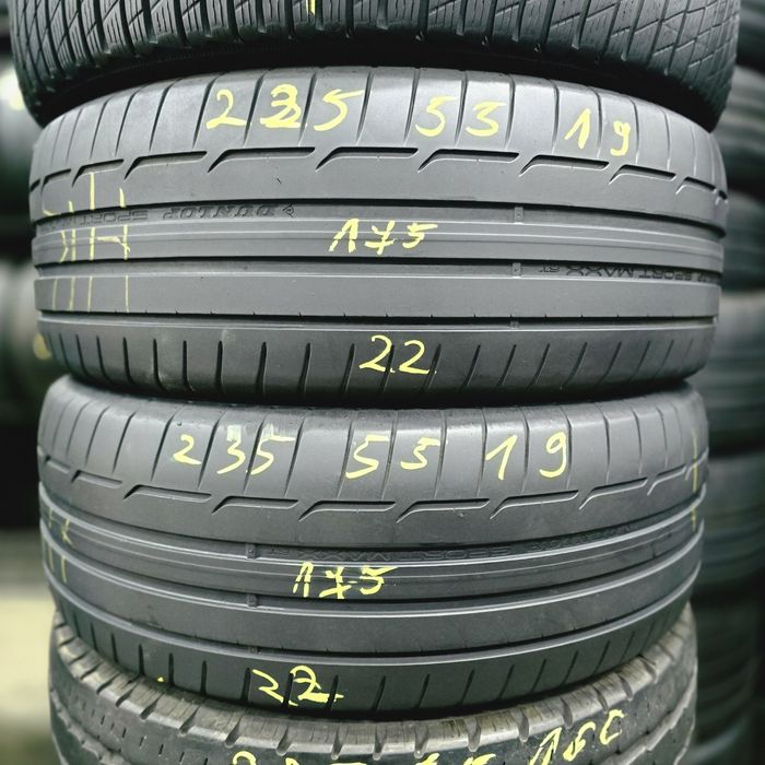 2x 235/55/19 VARA DUNLOP 2022 Stare excelentă