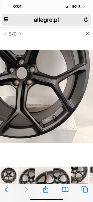 Джанта Ауди 1 бр 22 цола 10.5Jx22" ET19 Audi RS6 RS7 A6 4K C8