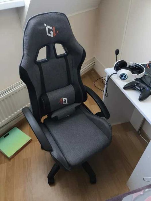 НОВ Стилен Геймърски стол GAMELAB NOMAD Breeze, тъмносив