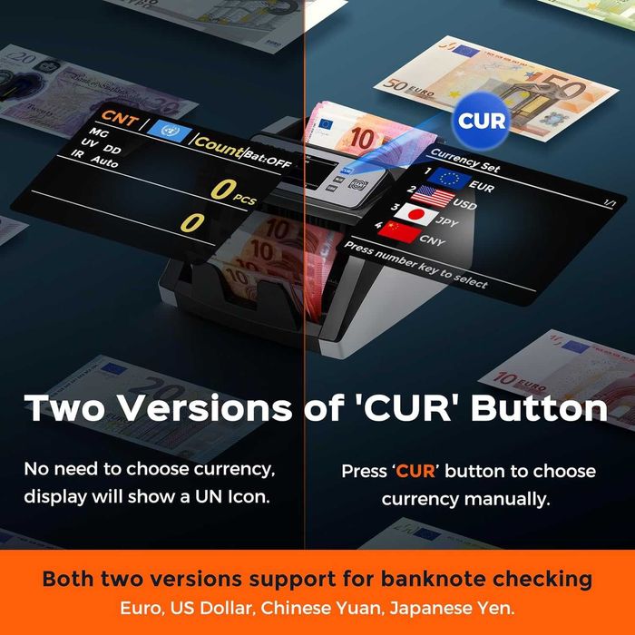 Bonvoisin машина за броене на банкноти с UV/MG/IR/DD защита