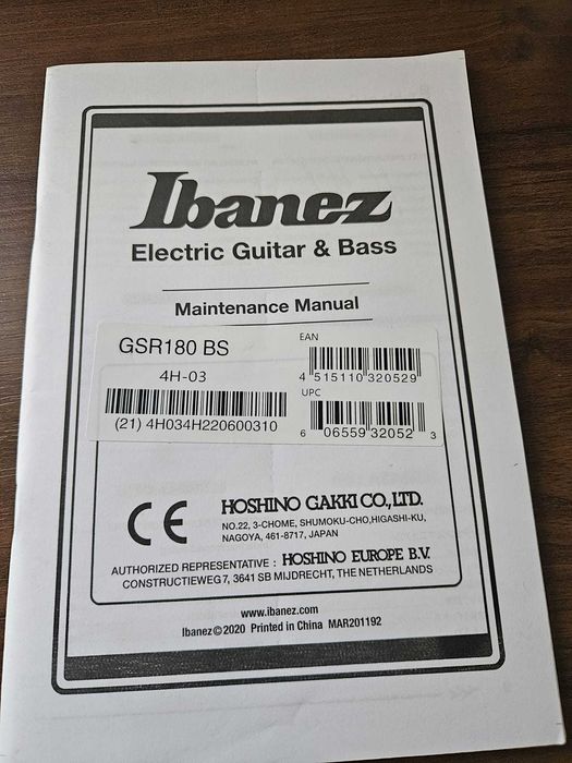 Chitara Bass Ibanez GSR180 BS