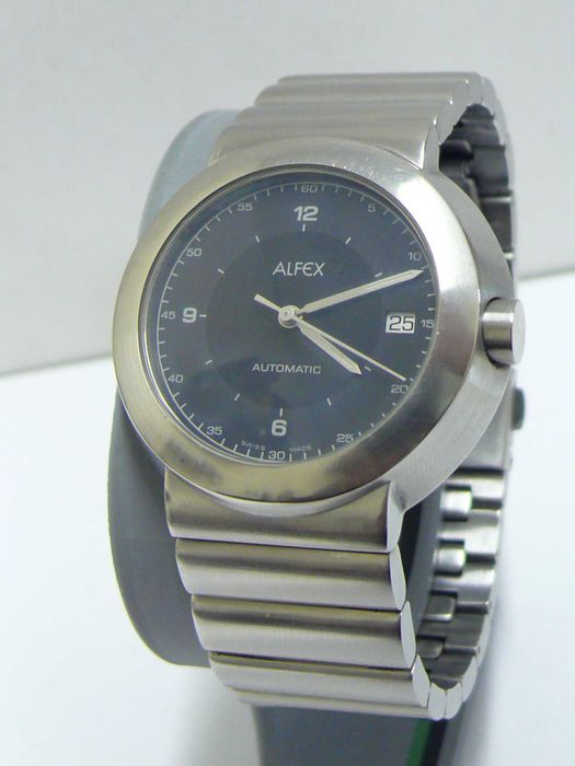 Швейцарски AlFex Automatic Мъжки ръчен часовник, с Дата