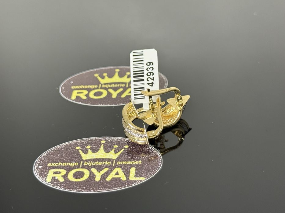 Bijuteria ROYAL : Cercei AUR 14K / 3.72 GR