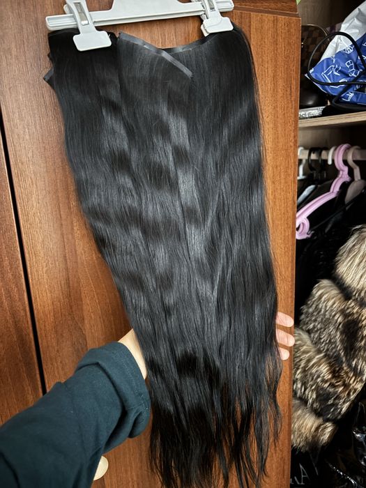 100% Естествена славянска коса екстеншъни удължения