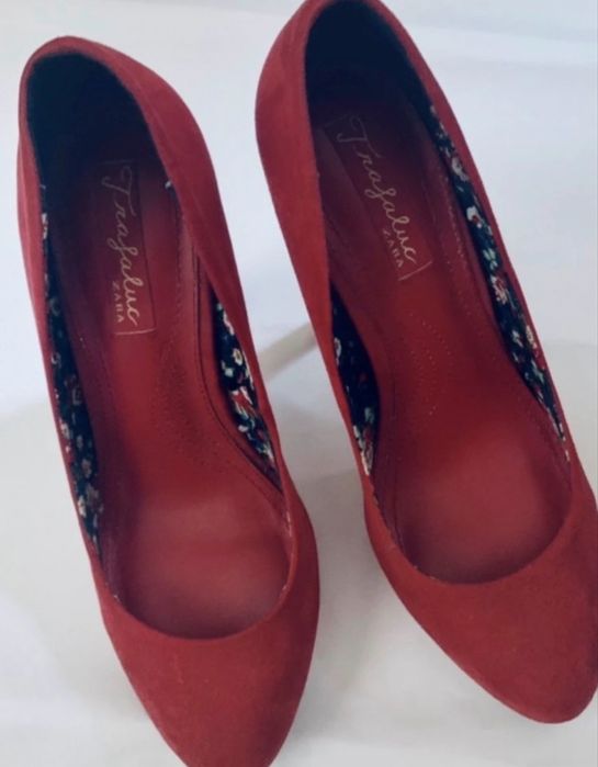 Pantofi Zara Trafaluc rosii 37 Superbi