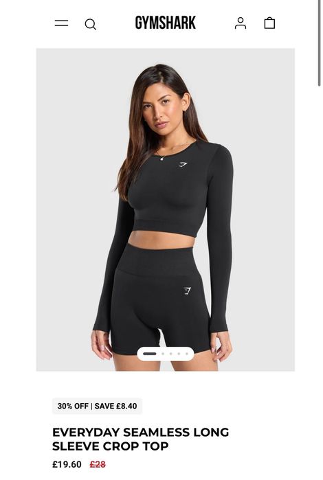 Оригинален дамски кроп топ Gymshark