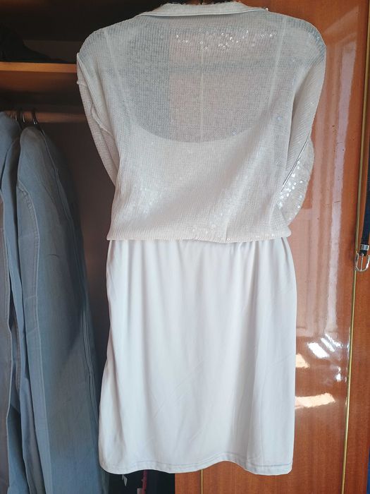 Rochie mini / tunica top cu paiete, de ocazie, marimea L H&M (42-46)