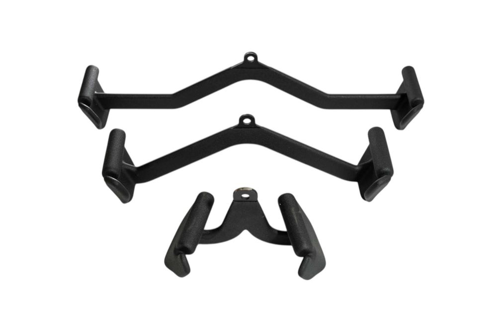 Set de 3 bare de tragere lat-pulldown
