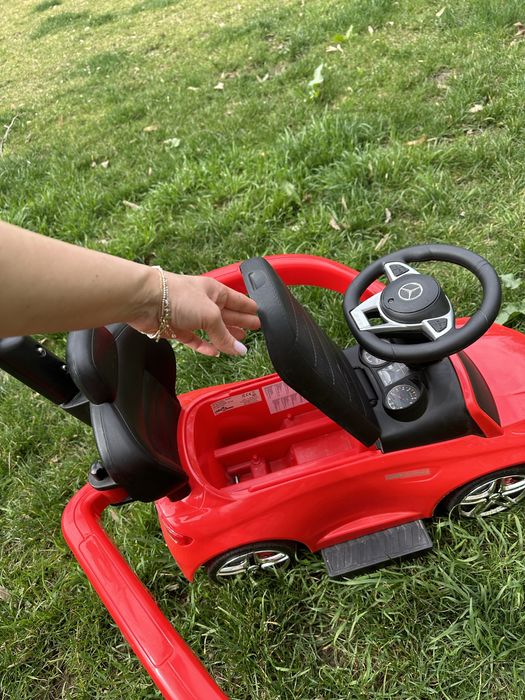 Masinuta 3 in 1 pentru copii, Mercedes AMG Red, Milly Mally