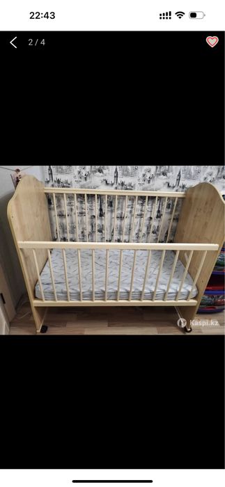 Детская мебель, комод, кровать