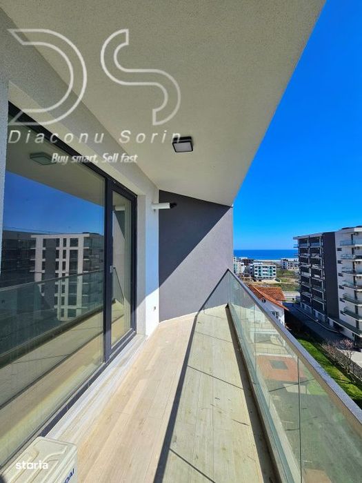 Apartament cu vedere la mare in complex cu piscina privata si sala de