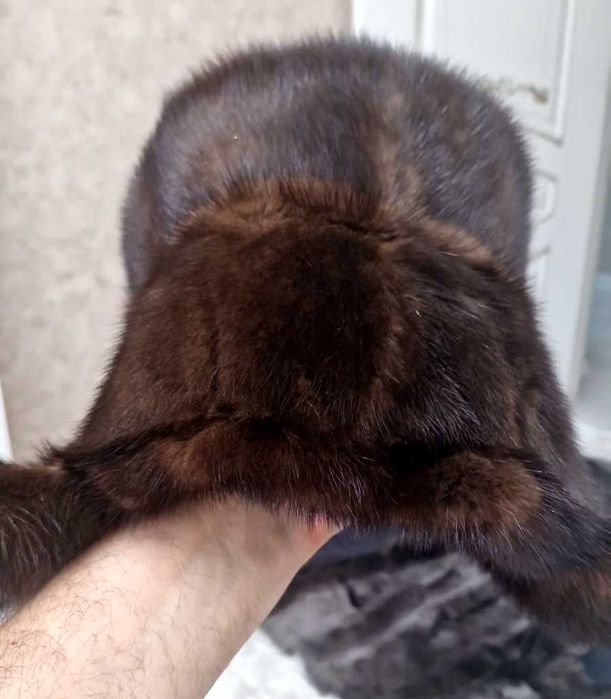 Норковая шапка ушанка