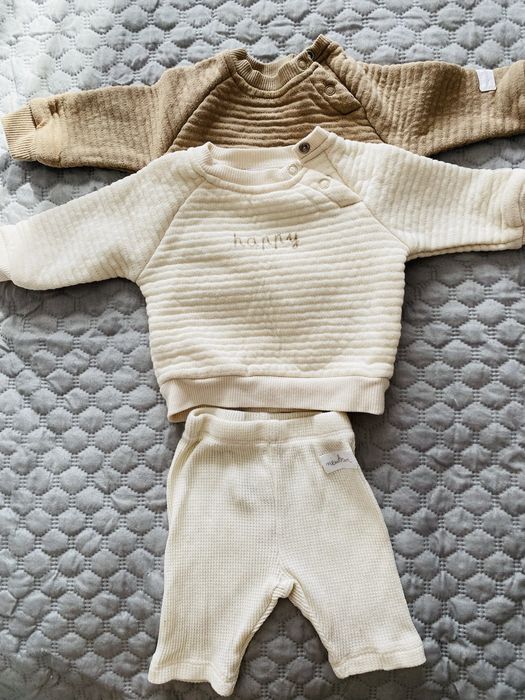 Лот детски дрешки- бодита, блузи, ританки 0-3 месеца