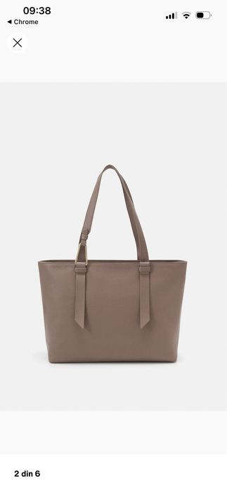 Geanta tote Coccinelle Malory medie Warm Taupe