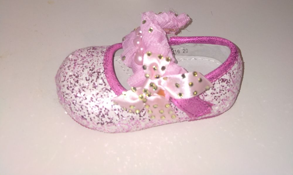 Туфельки детские с пайетками