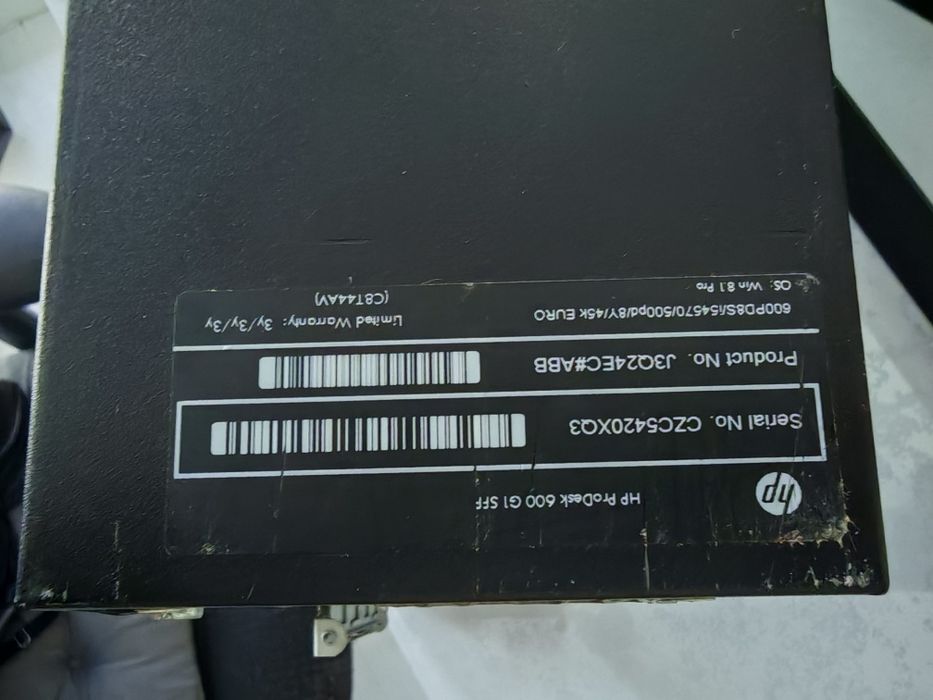 Sistem Complet HP ProDesk 600 G1 SFF + Monitor HP 20" - Ideal Birou/Școală