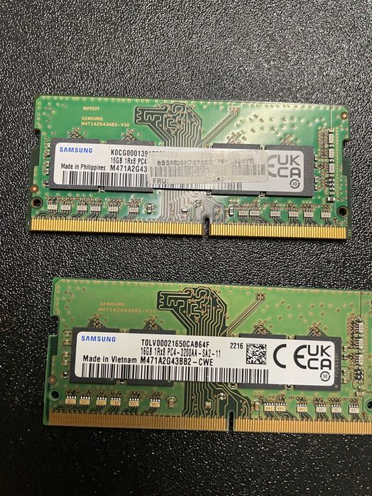 Memorie ram laptop Sodimm Samsung DDR4 32 Gb / 3200 dual channel