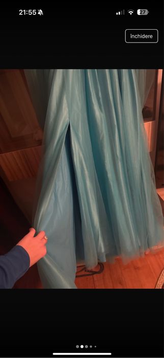 Rochie albastra lunga