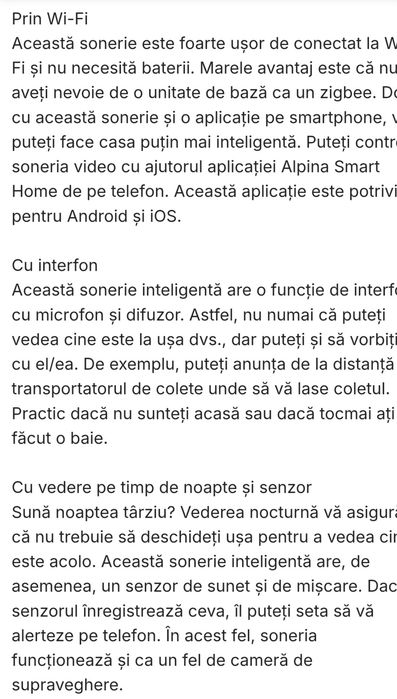 Sonerie wireless video full hd
