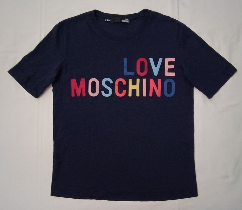 Love Moschino Shirt оригинална тениска M памучна фланелка памул