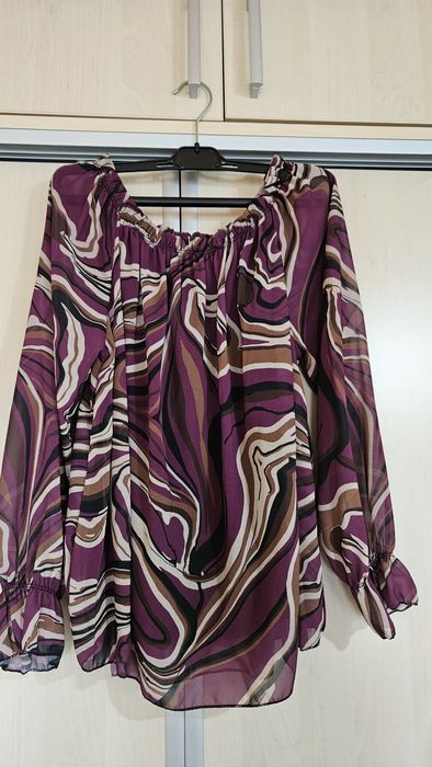 Bluză mov elegantă