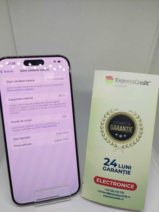 Iphone 15 Pro Max 256Gb [34525/30 Pacurari 2] Garantie 2 ani!! Iasi ...
