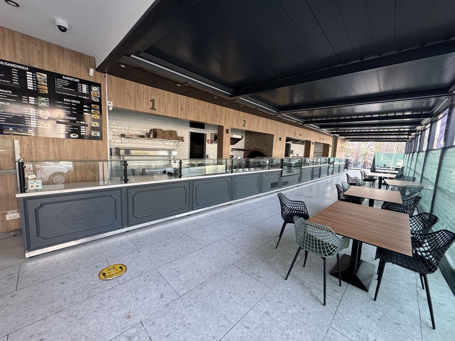 Vitrina linie cald si rece 14 metri lungime