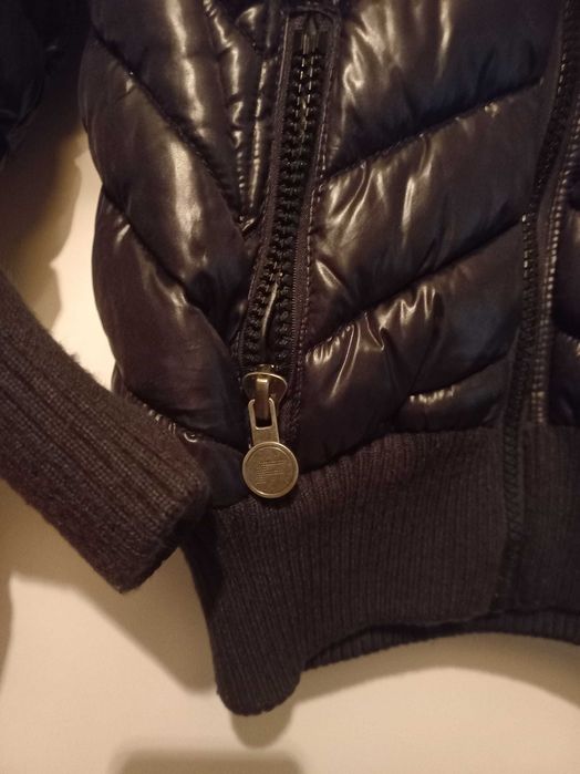 Черна пухенка Fishbone, S размер