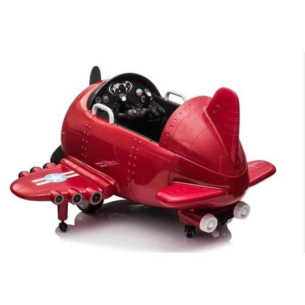 Avion electric pentru copii Kinderauto BJ20201 2x 30W telecomanda RED