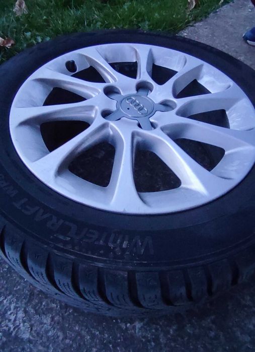 Комплект 16” алуминиеви джанти Audi + зимни гуми 205/55 R16