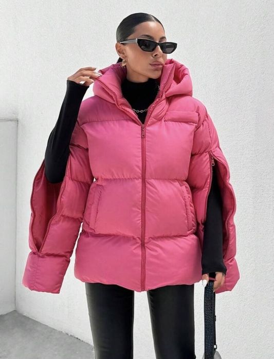 Jachetă Geaca de iarnă modernă Roz XL