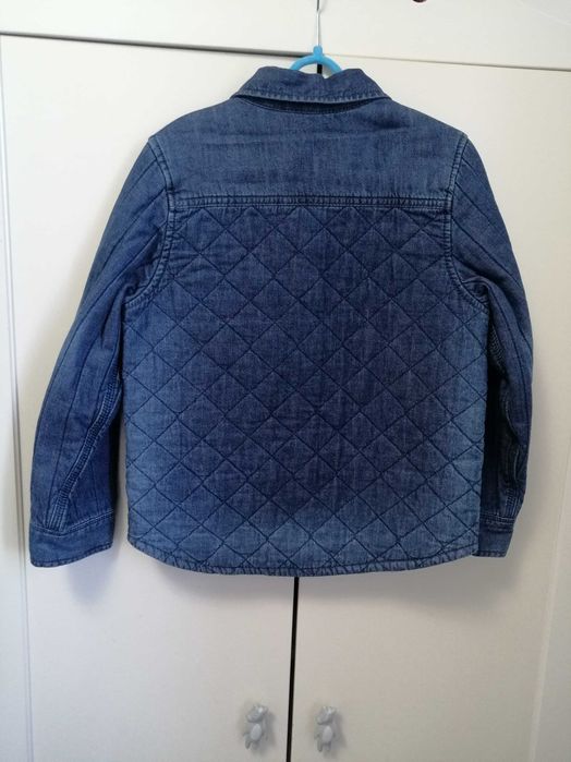Geaca /cămașă blugi, dublata, groasă, H&M, 122 cm