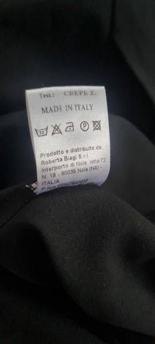 Гащеризон Roberta Biagi,  черен със златни синджири, лого и цип