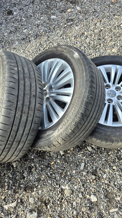 4бр Оригинални GM Опел джанти 17 с TPMS датчици и летни гуми 225 55 17
