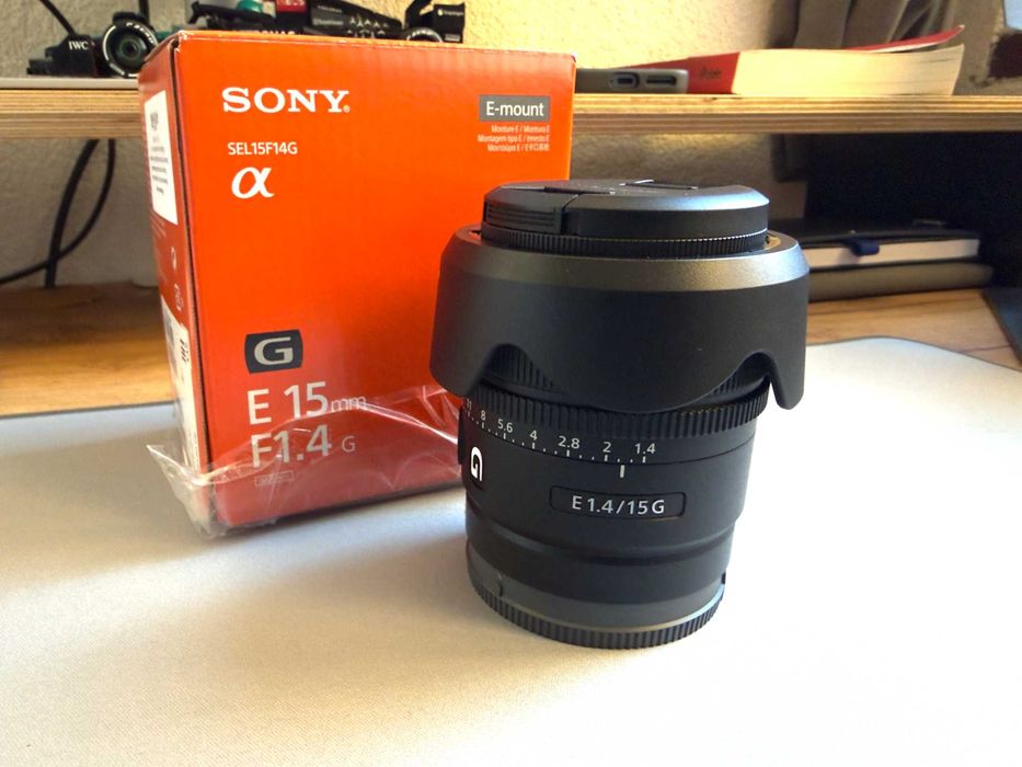 обектив Sony E 15mm f/1.4 G + филтър B+W 1101521 Master 007 Clear MRC Nano 55mm