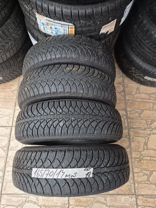 Vând cauciucuri 165/70/14 M+S set complet imp Germania