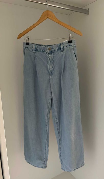 Дaмски дънки с широк крачол Uniqlo