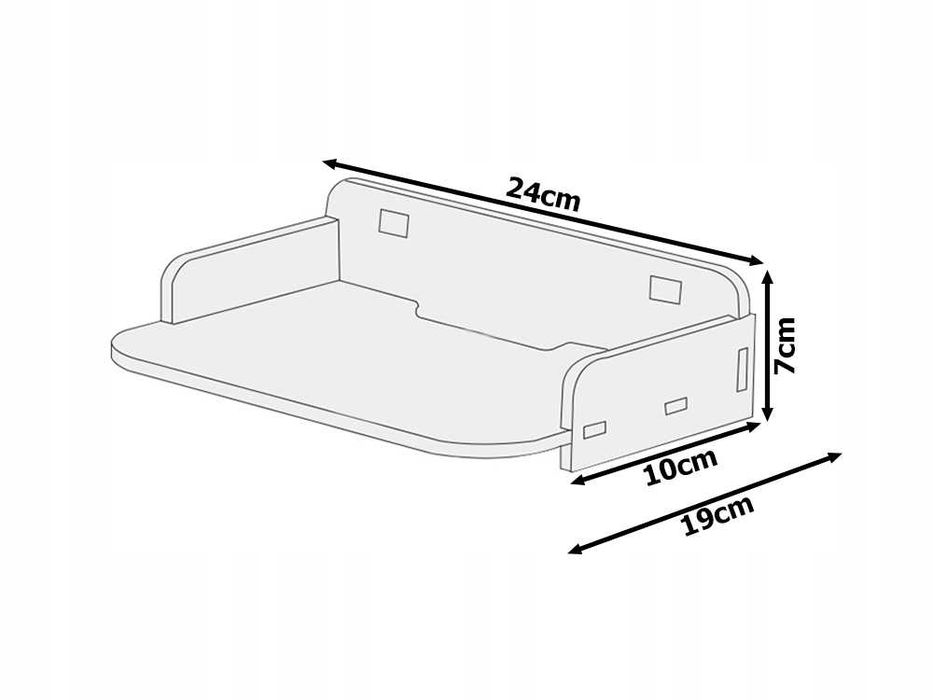 Поставка за рутер, проектор и телефон тип етажерка за стена