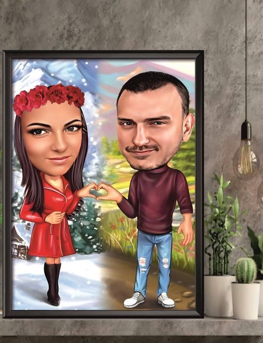 Карикатури за двойки за Свети Валентин