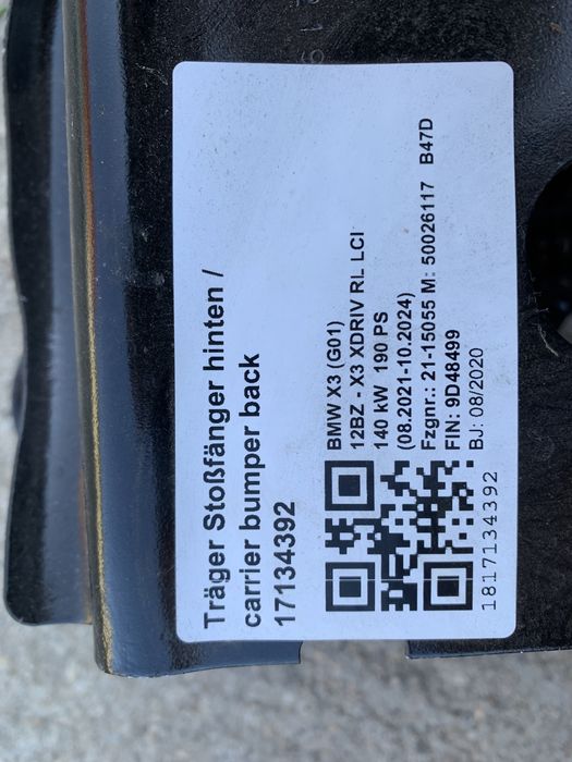 modul senzori spate bmw x3 g01 f97 cod 8494949
