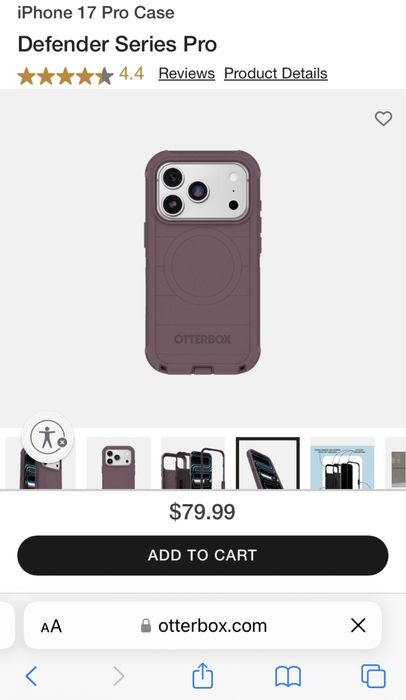 Чехол Iphone 17 pro Otterbox Defender Pro