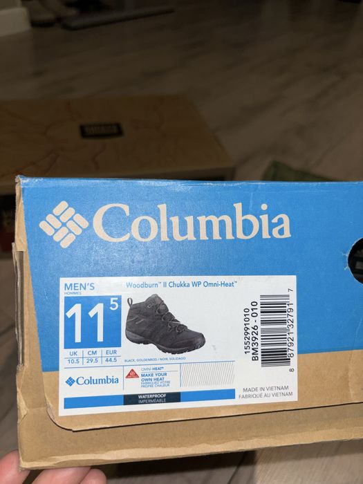 Полуботинки Columbia оригинал зима 45 размер