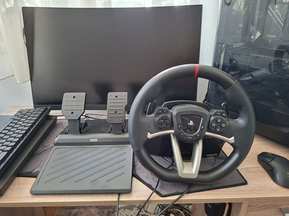 Volan Original PS cu pedale gaming pentru copii