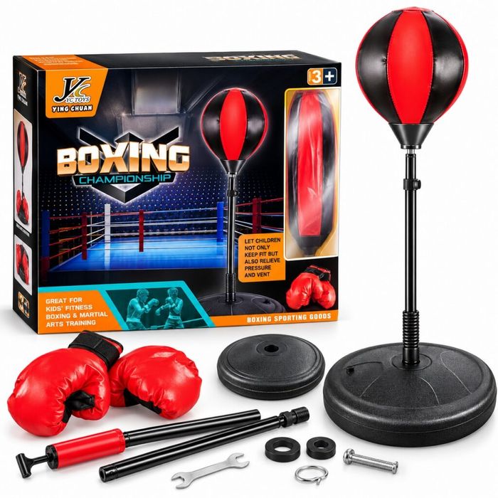 Детски боксов комплект Boxing Championship с боксова круша на стойка,