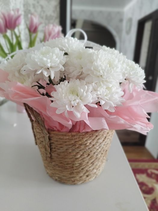 Продам цветы , белый шикарный букет