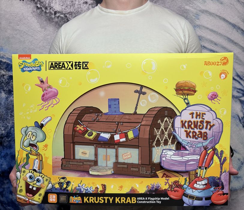 Коллекционный набор конструктор Красти Крабс Спанч Боб