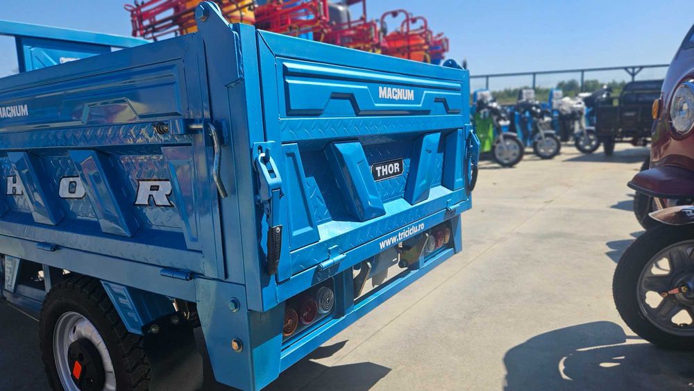 Triciclu electric Thor Magnum 2 basculare hidraulica nou Agramix